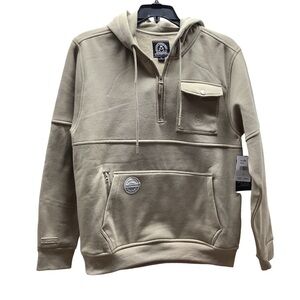 Akademiks Size Medium Men's Taupe Hooded Sweatshirt. New With Tags.